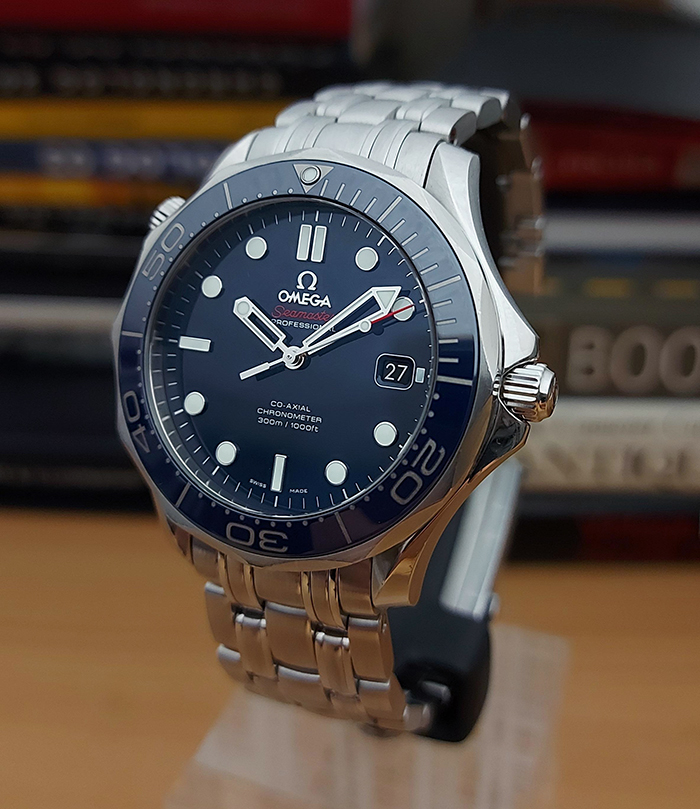 Omega seamaster discount co axial blue